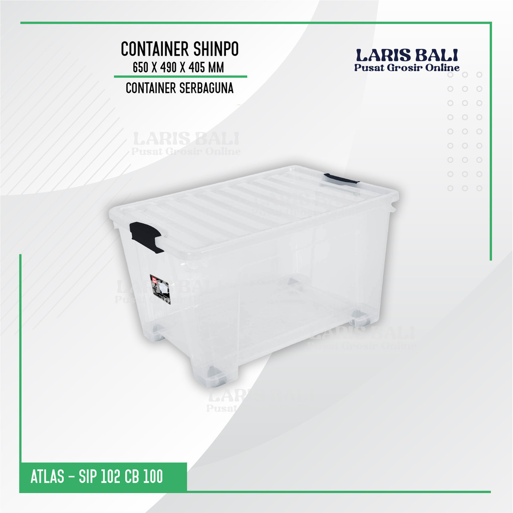 Box Container Shinpo 100 Liter Transparan