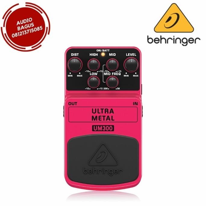 Behringer Um300 Heavy Metal Distortion Stompbox / Pedal Efek Gitar