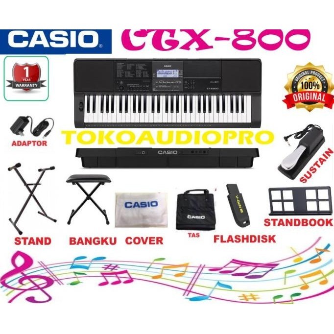 Casio Ctx800 Ctx-800 Paket Keyboard
