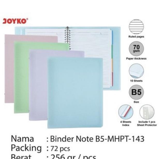 

Beli 2 Murah Map Binder Note A5 B5 Warna Pastel A5 / B5-Mhpt-143 Joyko