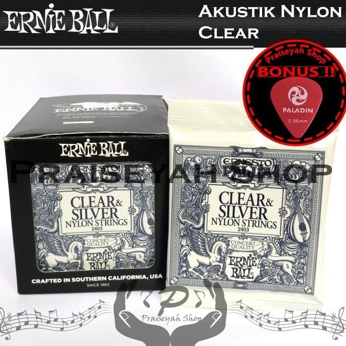 Senar Gitar Akustik Nylon Classic Ernie Ball Klasik Ernesto Palla