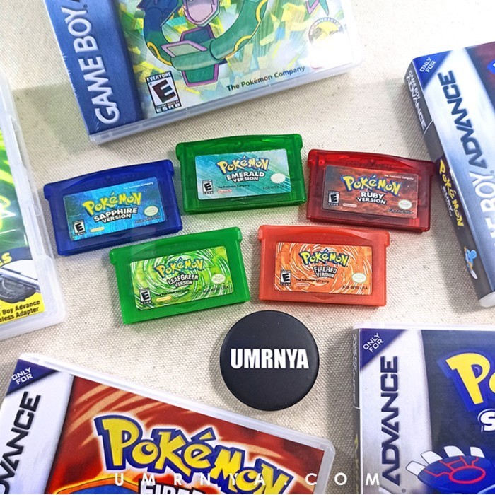 Pokemon Emerald Ruby Sapphire Nintendo Gameboy GBA FireRed Leafgreen
