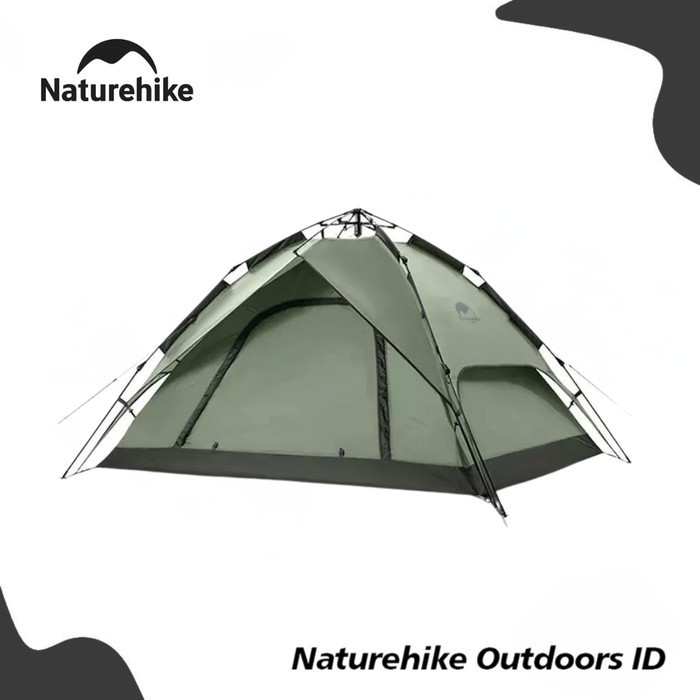 PERLENGKAPAN CAMPING Tenda Otomatis Naturehike NH21ZP008 Camping Auto Tent 3-4P