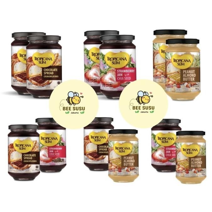 

Tropicana Slim Selai Twin Pack Coklat / Strawberry / Kacang