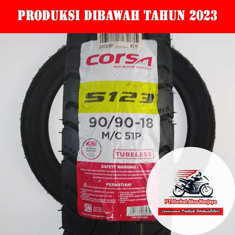 Corsa S123 90/90-18 Ban Motor ring 18 RX King Tiger Thunder 125 Scorpio TAHUN LAMA