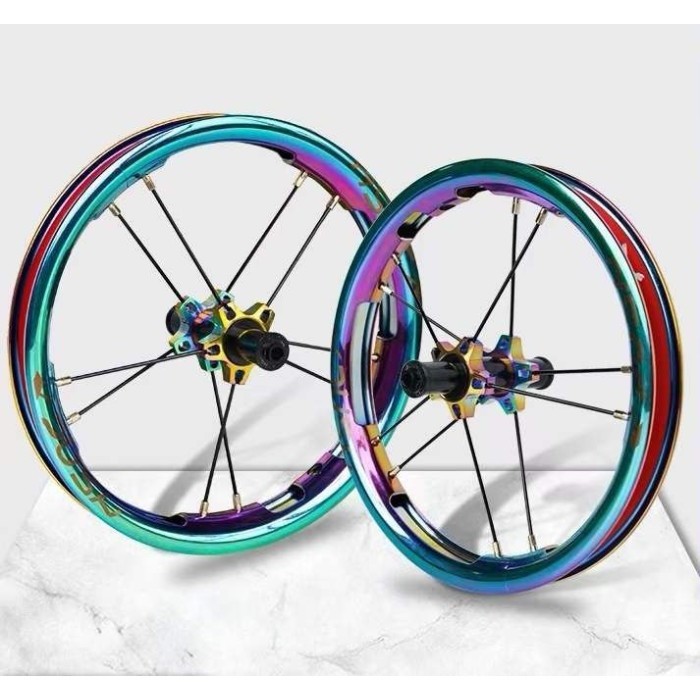 Wheelset Xpush Plating Rainbow Chameleon Wheel Upgrade Pushbike Kids