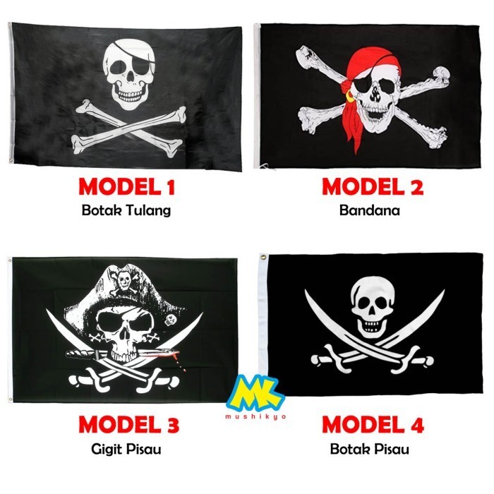 

Terlaris Pirate - Skull Flag / Bendera Tengkorak - Bajak Laut ukuran sedang SALE