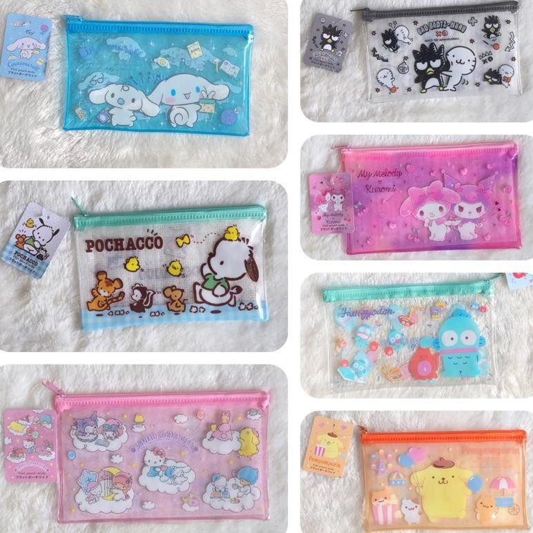 

Fgs-3 Pouch Serbaguna Sanrio Characters Cinnqmoroll Pompmpurin Hangyodon My Melody X Kuromi Bad Badtz Maru Pochacco Original Sanrio Termurah