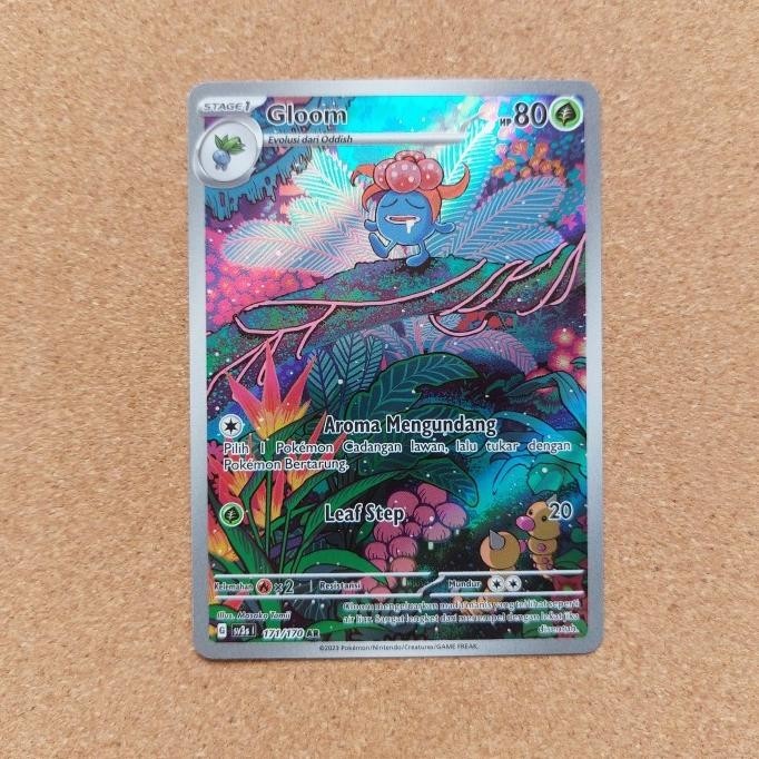 [GWM] GLOOM AR 171/170 POKEMON INDONESIA KILAU HITAM TCG SV3S