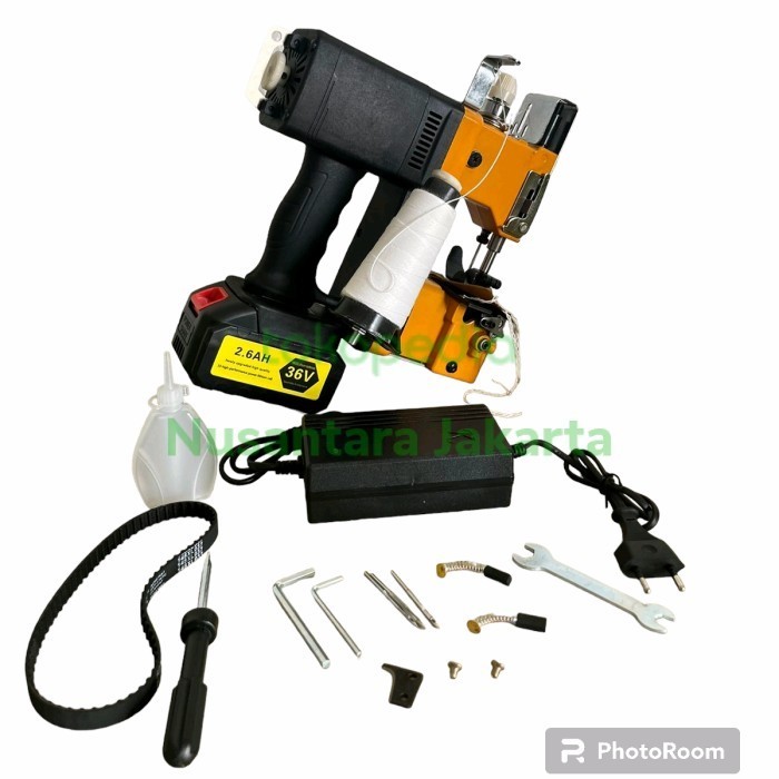 Mesin Jahit Karung Beras Gk 9 Baterai Goni Semen Cordless Ori