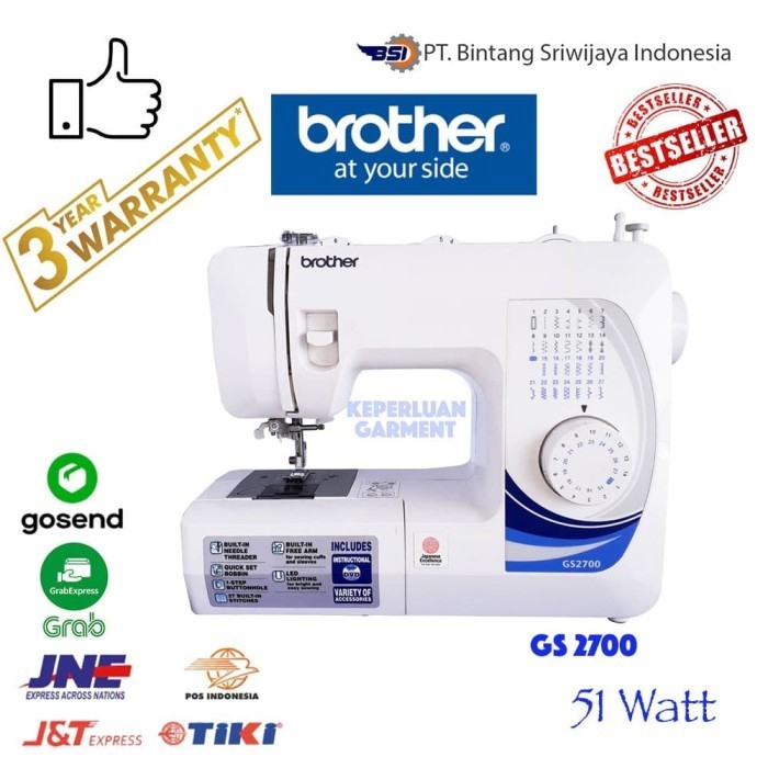 Mesin Jahit Portable Brother Gs 2700 - Brother Gs 2700 Sewing Machine