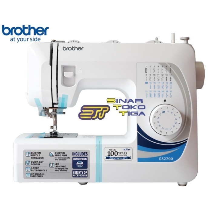 Brother Gs 2700 Mesin Jahit Portable Multifungsi Gs2700