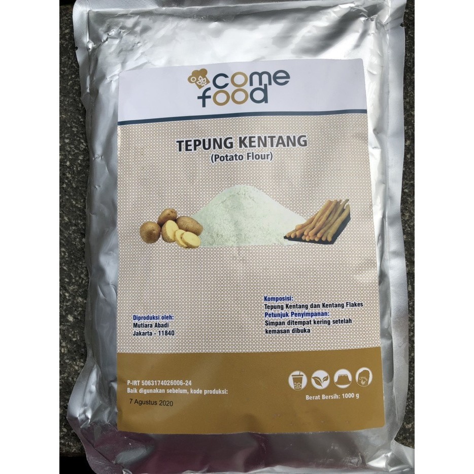 

Terbaru Tepung Potato Comefood / 1Kg / Kentang / Snack Promo Ready Stok