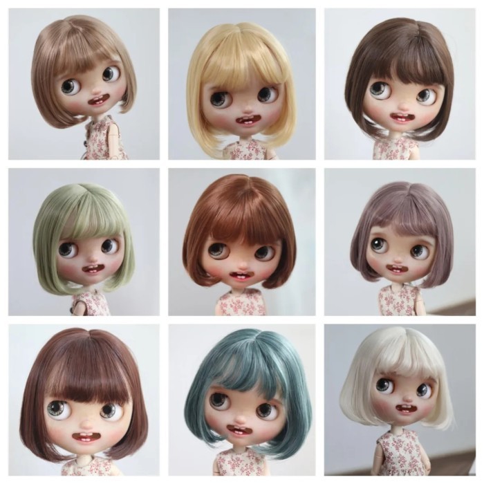 Terbaru Qbaby Bjd Wig 1/3 Blythe, Wig Sutra Suhu Tinggi, Aksesoris Boneka Bjd Promo Ready Stok