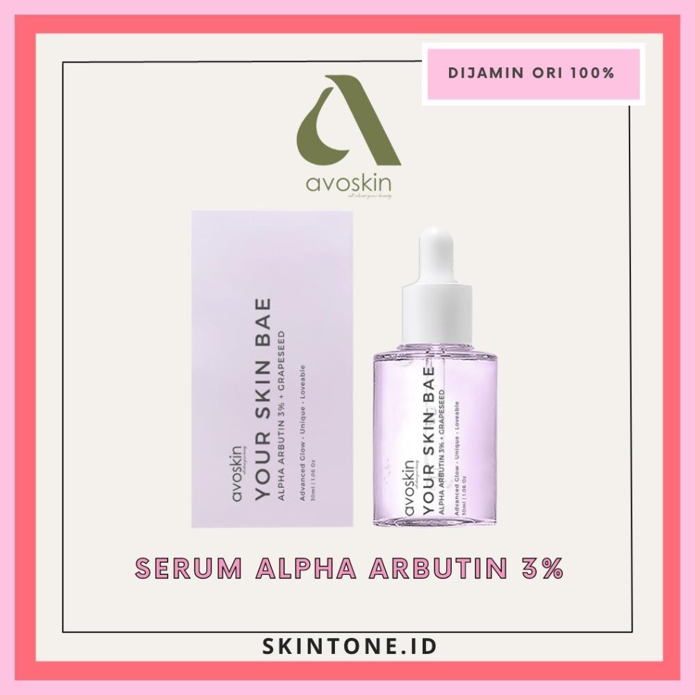 AVOSKIN Serum Your Skin Bae Alpha Arbutin 30ml Samarkan Bekas Jerawat YSB skincare Serum Wajah untuk