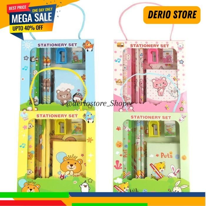 

1 SET ALAT TULIS/ STUDY SET POUCH PLASTIK MOTIF KARAKTER ALAT TU REKOMENDASI