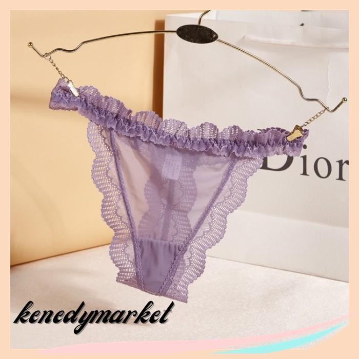 CELANA DALAM WANITA LACE CD TRANSPARAN SEXY G STRING C TERLARIS