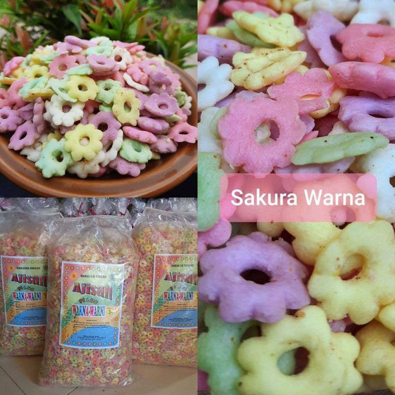 

SNACK SAKURA WARNA AJISAN 1 KG