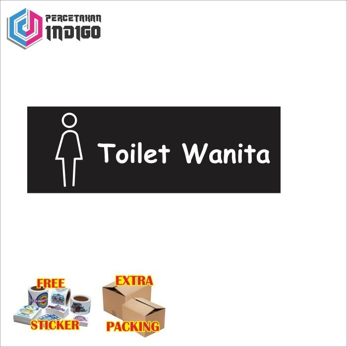 

Grosir papan tanda sign board toilet wanita 10 x 30 Keren