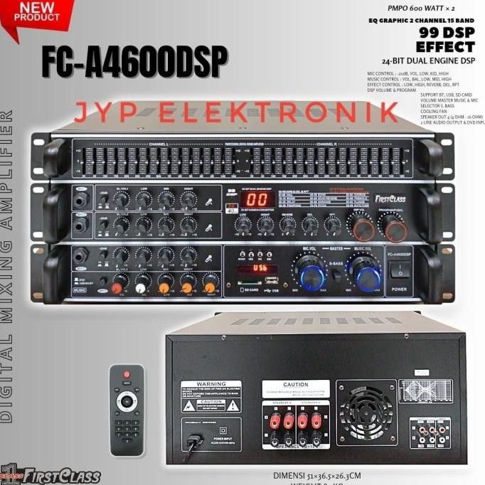 AMPLIFIER MIXING FIRSTCLASS FC A4600 DSP / FCA 4600 DSP DIGITAL