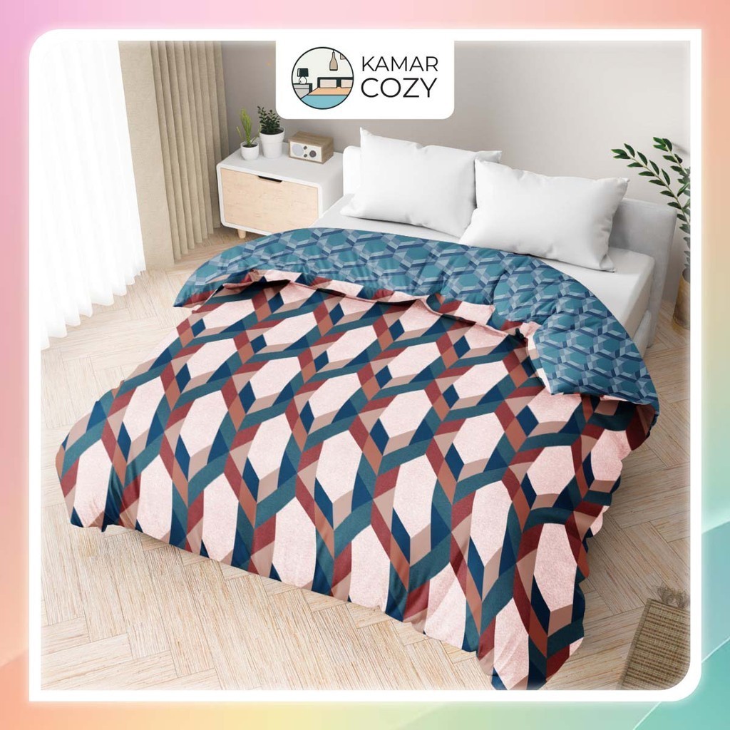 Kintakun DLUXE Bed Cover Only / Selimut Tebal / Comforter 180 x 200 King Zalika Aesthetic Badcover E