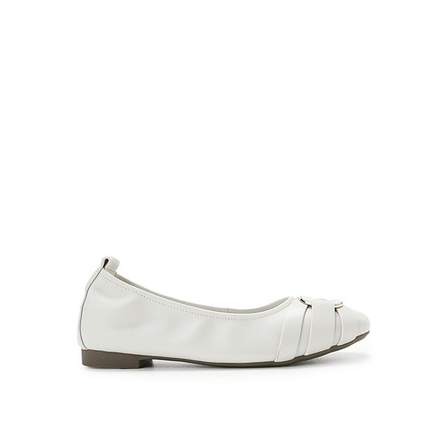 Hush Puppies Sepatu Flat Wanita Donna Carl Off White