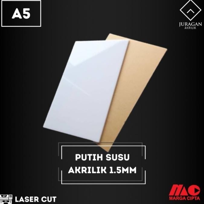 

READY Akrilik Putih Susu A5 1.5mm