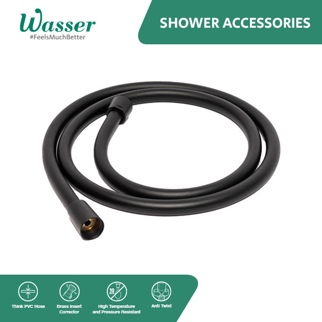 Wasser Flexible PVC Hose Matte Black