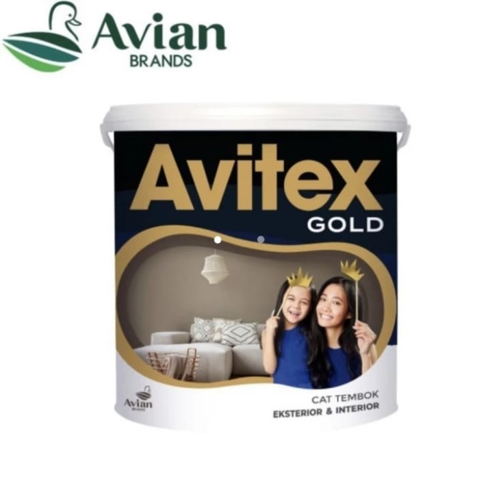 Cat Tembok Interior & Eksterior Avitex Gold Pail 25kg Super White