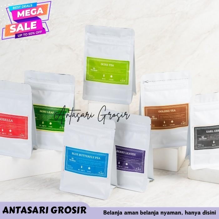 

ALL PREMIUM CAE 10 TEA BAGS PURE SERIES DANDELION EARL GREY GINGER TEH KUALITAS TERBAIK!!!!