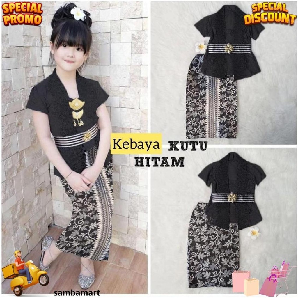 Kebaya Anak Perempuan Modern Tk Sd Baju Adat Anak Cewek Umur 5-13 Tahun Seragam Kartini Sekolah Mera