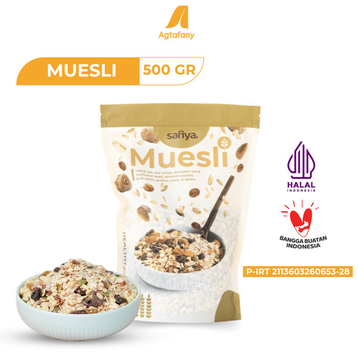 

BOOM SALE Muesli Safiya 500 gr Sereal Makanan Ringan Healthy Food