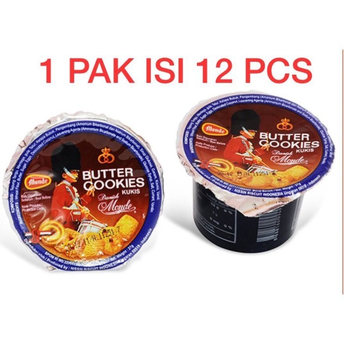 

PROMO ENAK!!!! Monde Butter Cookies Cup 27gr x 12pcs