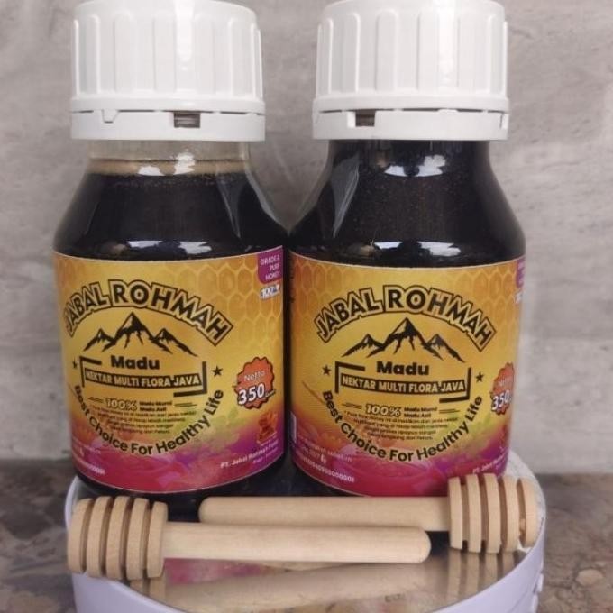 

350Gr Madu Asli Murni Multiflora Java Grade A 100% Jabal Rohmah Alami Pure Natural Raw Honey