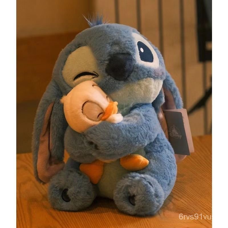 Stitch Hug Donald Duck Plush Toy Doll Cute Stitch Series Doll KUSB