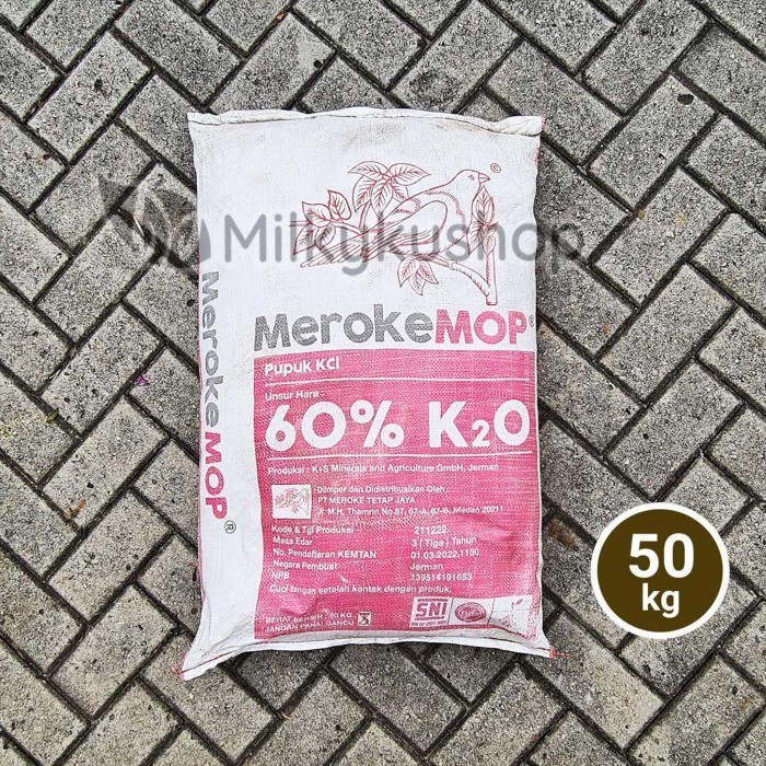 Pupuk Meroke Mop Kcl 50 Kg Kemasan Pabrik Via Gosend Grab