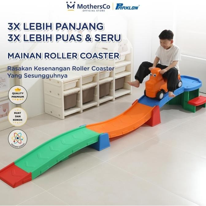 Parklon Mainan Roller Coaster Anak Perosotan Mobilan Slide Ride On mainan terbaru