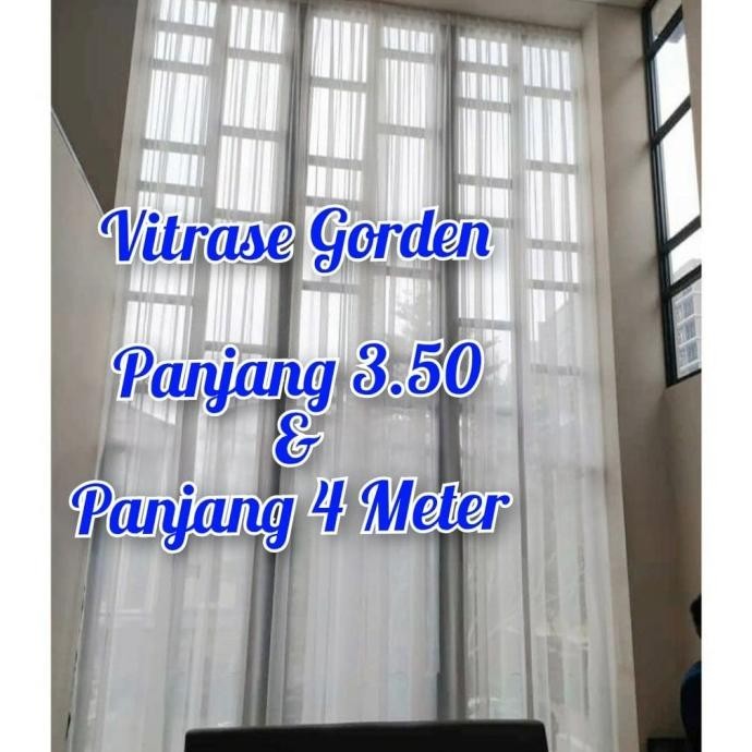 _* Vitrase Gorden Jendela Panjang 4 Meter Tirai Lapisan Pintu Lebar 200 *_