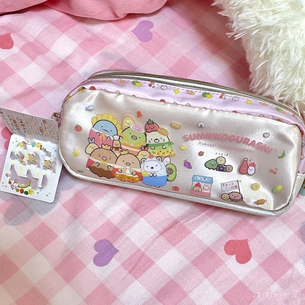 

Cartoon Cute Corner Creature Large Capacity Double Zipper Pencil Case Primary School Stationery Box Good-looking HIXR