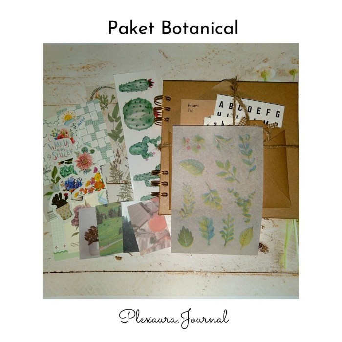 

Ready Paket Scrapbook Album Botanical Untuk Gift Box Limited Edition