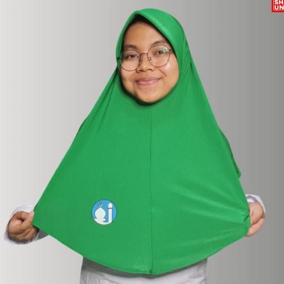 Jilbab Al Azhar / Jilbab Sekolah Warna Hijau/ Bergo Sd Al Azhar