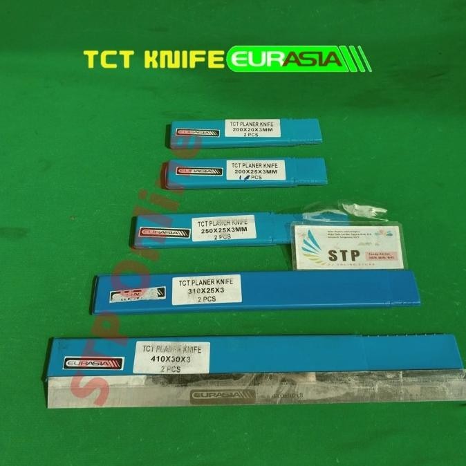 Tersedia PLANER KNIFE PISAU PLANER TCT 410X30X3 EURASIA