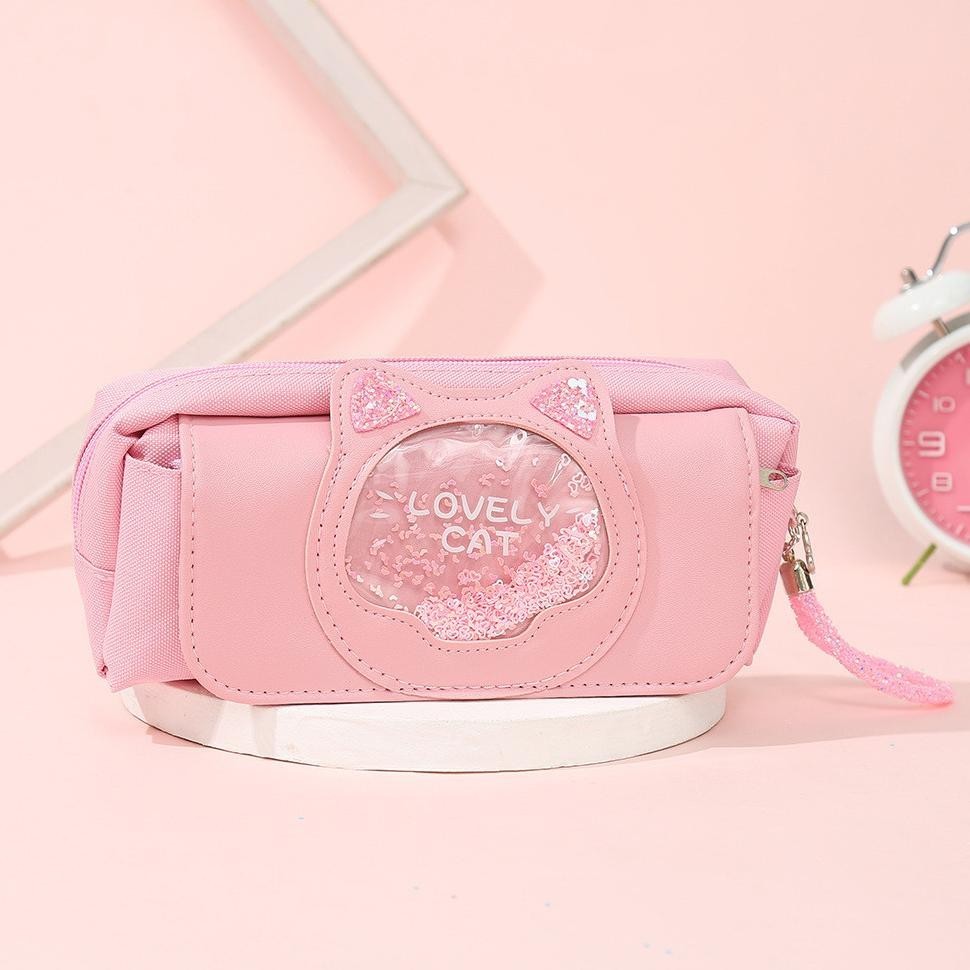 

ad-56 Tas Pensil Kucing Lucu,Tempat Pensil Pergeseran Pasir Aesthetic,Kotak Pensil Tiga Lapis Kapasitas Besar Berkualitas