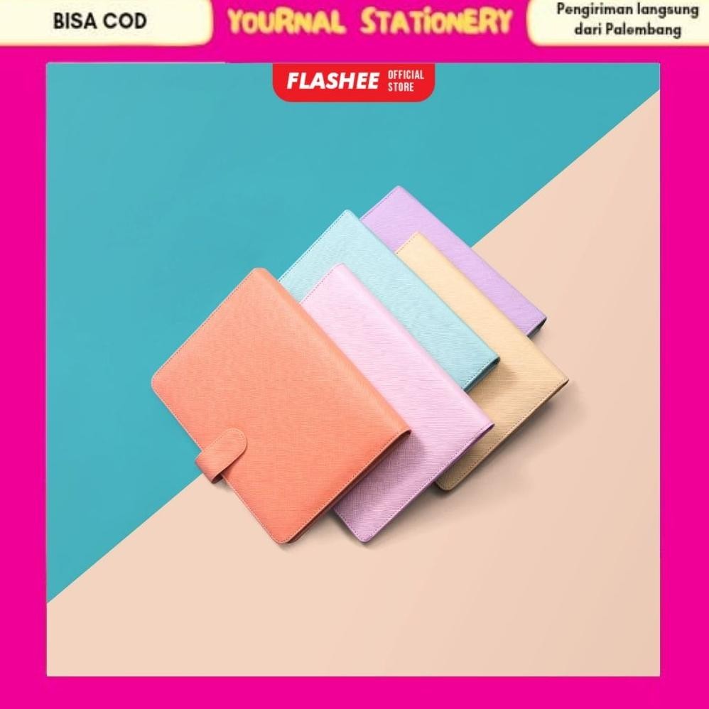 

wes-24 Binder Flashee Polos Premium A5 20 Ring Agenda Notebook Polos Eksklusif A5 Polos 20 Ring Binder A5 20 Ring Murah Original