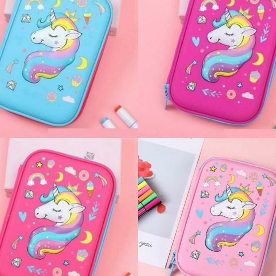 

Kotak Sil Unicorn Tempat Sil 3D Hardtop Hadiah Anak Perempuan