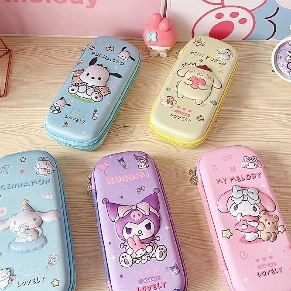 

Kotak Sil Anak Hardcase Resleting Kter Kitty Pochacco Cinnamoroll Kuro