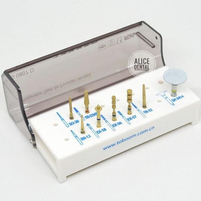 Bur kit for porcelain veneer preparation / bur preparasi veneer set