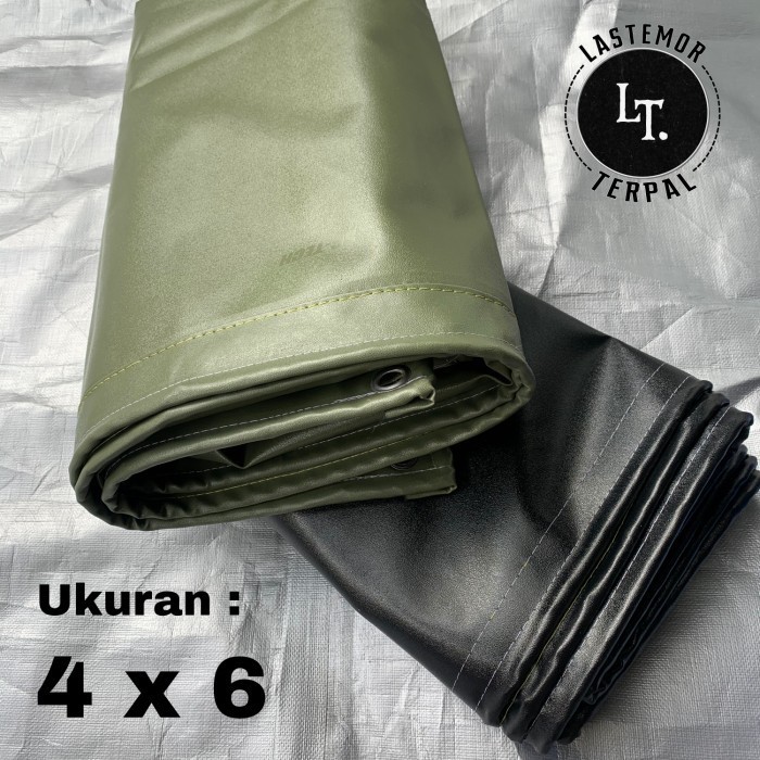 {DianShop} TERPAL CV / TERPAL ARMY UKURAN 4 X 6 - Hitam Limited