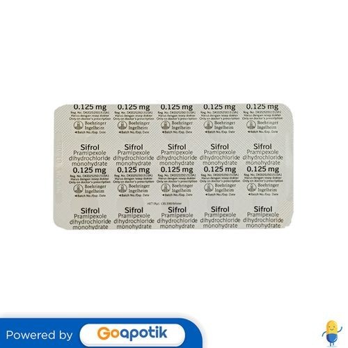 SIFROL 0.125 MG STRIP 10 TABLET