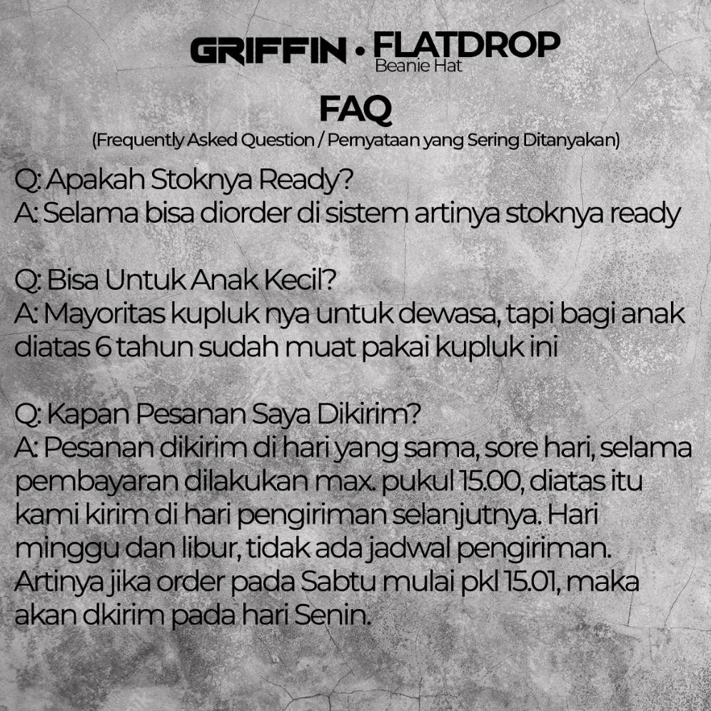 8.8 Topi Kupluk Pria Dewasa Rajut Keren Flatdrop Grosir